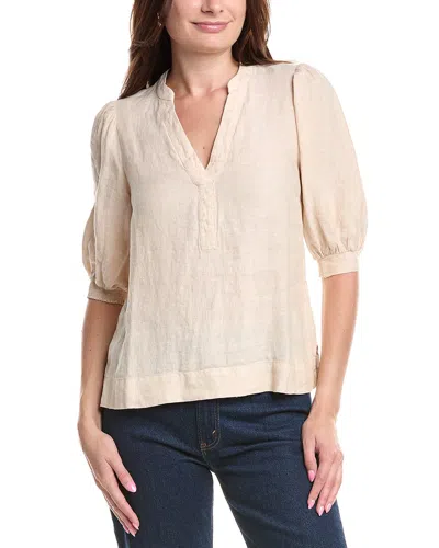 Lilly Pulitzer Mialeigh Linen Blouse In Neutral