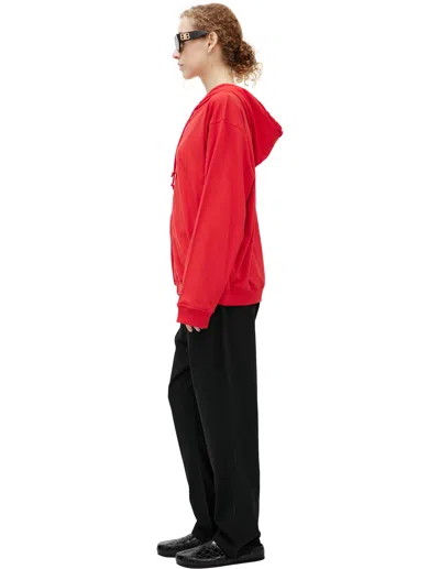 The Row Red Hoodie With Zipper