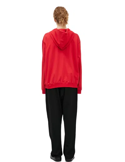 The Row Red Hoodie With Zipper