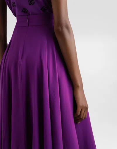 Dolce & Gabbana Chiffon Midi Skirt