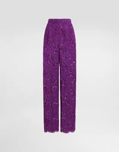 Dolce & Gabbana Cordonetto Lace Trousers