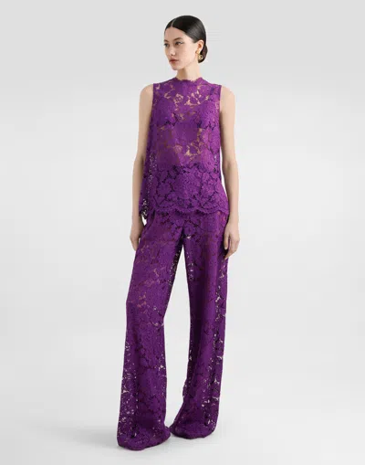 Dolce & Gabbana Cordonetto Lace Trousers