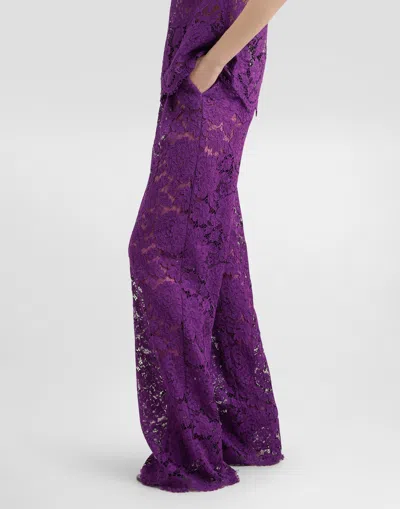 Dolce & Gabbana Cordonetto Lace Trousers