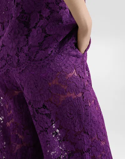 Dolce & Gabbana Cordonetto Lace Trousers