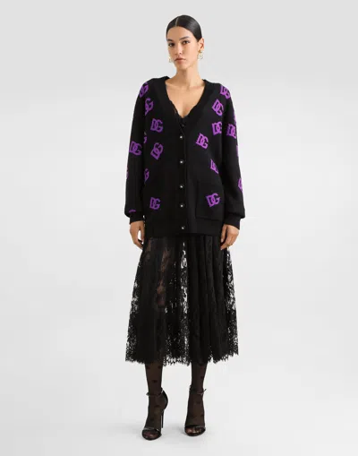 Dolce & Gabbana Wool Cardigan In Black