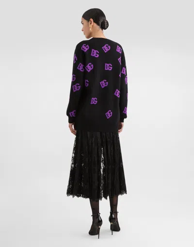 Dolce & Gabbana Wool Cardigan In Black