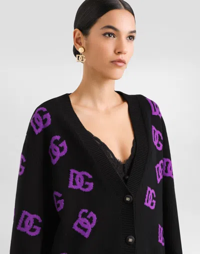 Dolce & Gabbana Wool Cardigan In Black