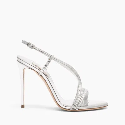 Casadei Starsway Julia Sandals - Woman Sandals Silver 40.5