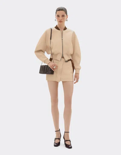 Ferrari Bomber Jacket In Nappa And Suede