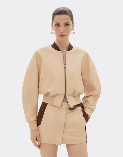 Ferrari Bomber Jacket In Nappa And Suede