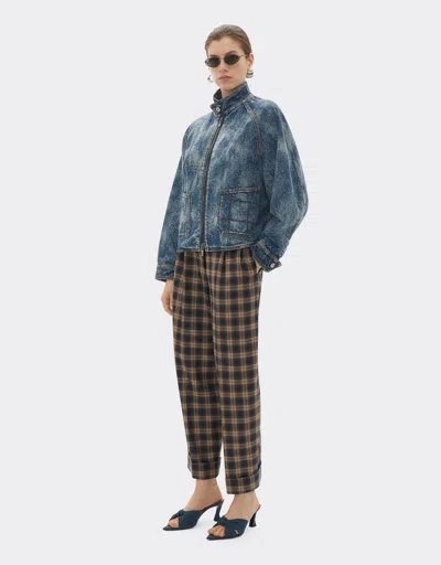 Ferrari Jacket In Needled And Washed Denim