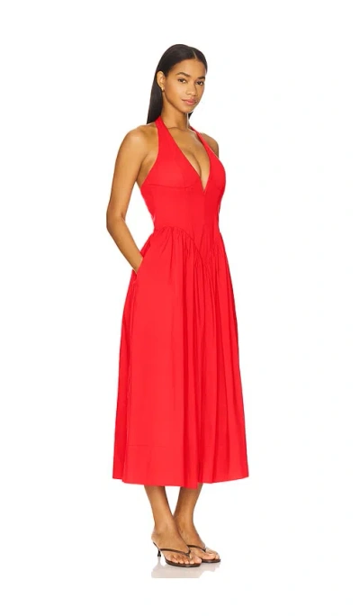 Ronny Kobo Filippa Dress In Red