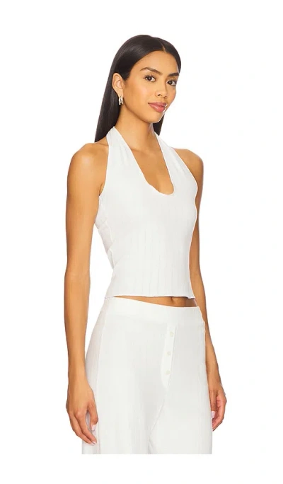 Vir Vita Pointelle Halter Top