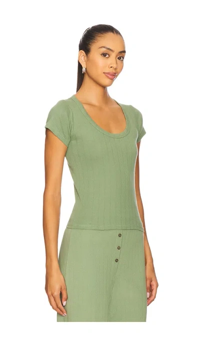 Vir Vita Scoop Pointelle Tee