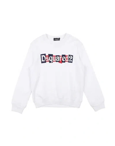 Dsquared2 Toddler Girl Sweatshirt White Size 6 Cotton In White