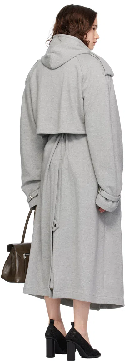 Marie Adam-leenaerdt Hoodie Tshirt Trench In Gray