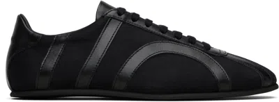 Totême Black Canvas Sneakers