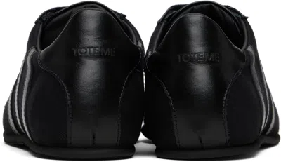 Totême Black Canvas Sneakers