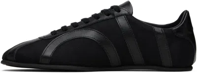 Totême Black Canvas Sneakers