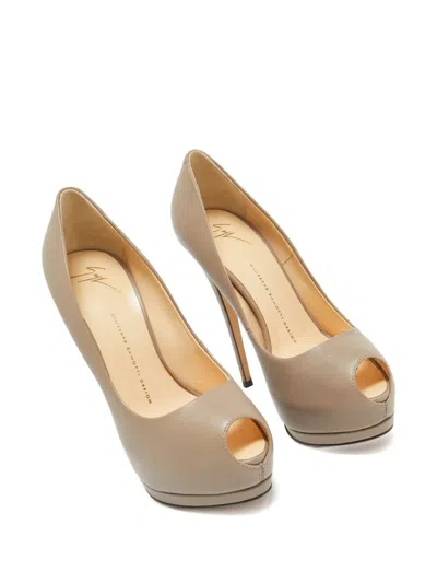 Pre-owned Giuseppe Zanotti Vintage  140mm Peep-toe Platform Pumps