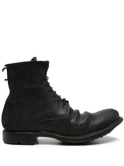 Layer Zero Lace-up Leather Boots