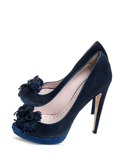 Pre-owned Miu Miu 2023 135mm Tassel Platform Pumps