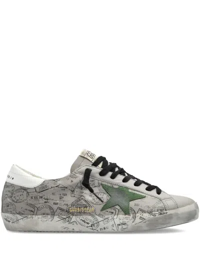 Golden Goose Super-star Stamp-print Sneakers