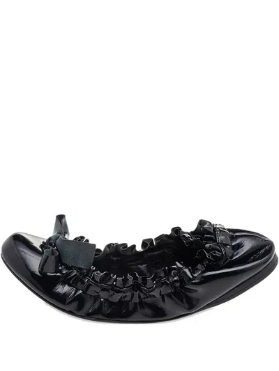 Pre-owned Miu Miu Patent Leather Ballet Flats