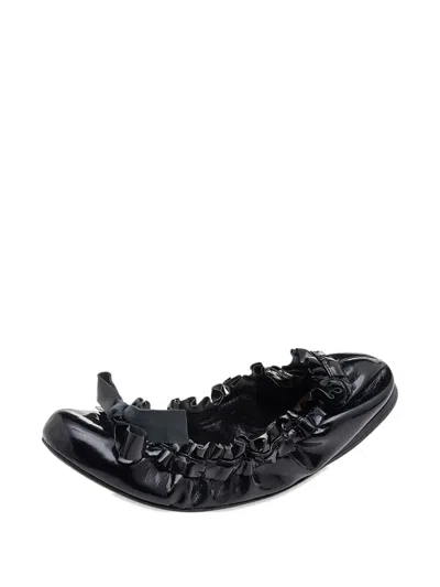 Pre-owned Miu Miu Patent Leather Ballet Flats