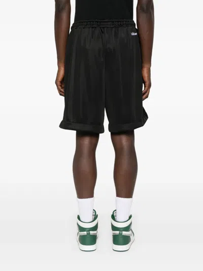 Inbetweeners Logo-appliqué Track Shorts In Black