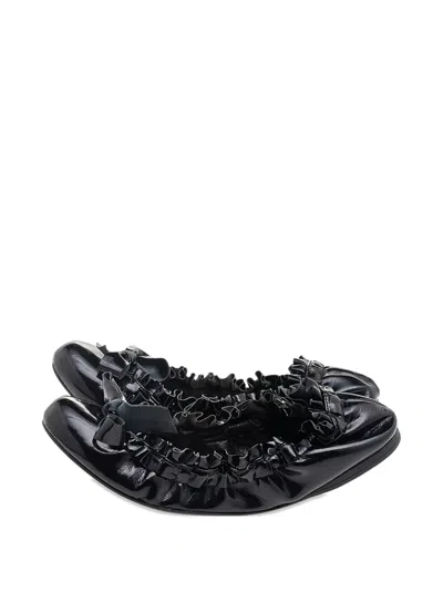 Pre-owned Miu Miu Patent Leather Ballet Flats
