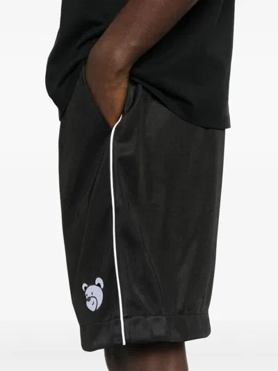 Inbetweeners Logo-appliqué Track Shorts In Black