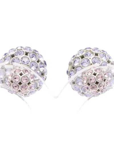 Pre-owned Dior 2000s Rhinestone-embellished Earrings