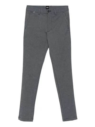 Hugo Boss Patterned Trousers In Gold