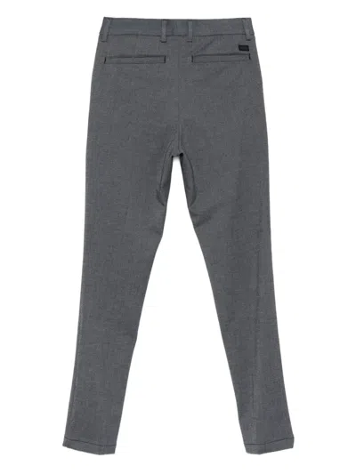 Hugo Boss Patterned Trousers In Gold