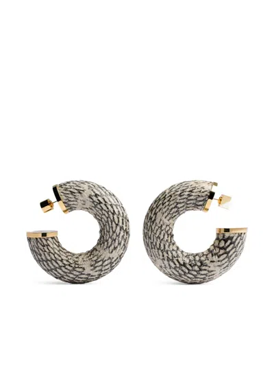 Jacquemus The Mojave Hoops Earrings In Multi