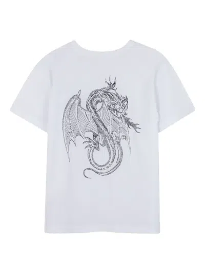 Givenchy Dragon-print Organic Cotton T-shirt In White