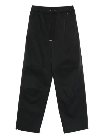 Herno Drawstring-ankle Track Pants In Black