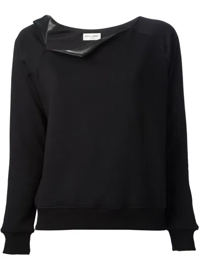 Saint Laurent Asymmetric Neckline Sweatshirt