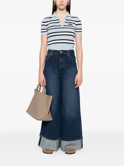 7 For All Mankind Marie Cuffed Jeans In Black