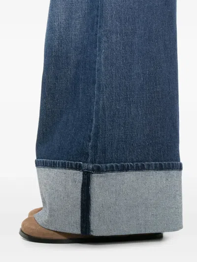 7 For All Mankind Marie Cuffed Jeans In Black