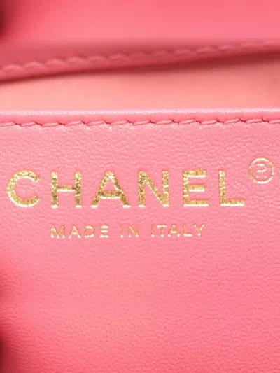 Pre-owned Chanel 2021-2025 Small Quilted Velvet Wavy Cc Hobo Crossbody Bag In Pink
