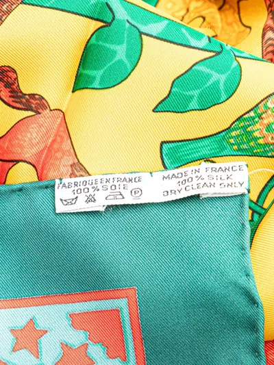 Pre-owned Hermes 20th Century Early America Silk Scarf Scarves