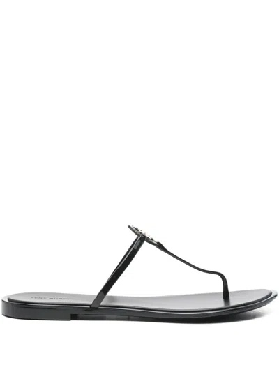 Tory Burch Mini Miller Flip-flops In Black