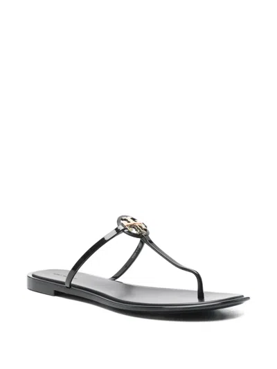 Tory Burch Mini Miller Flip-flops In Black