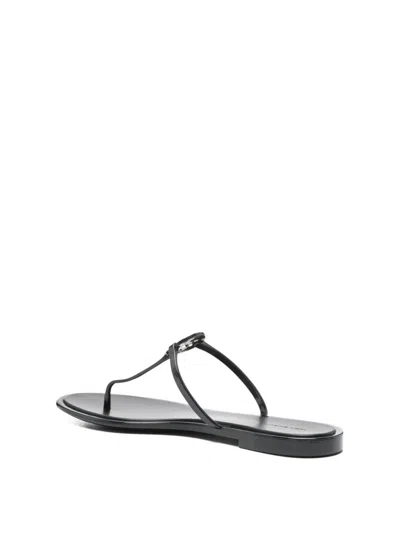 Tory Burch Mini Miller Flip-flops In Black
