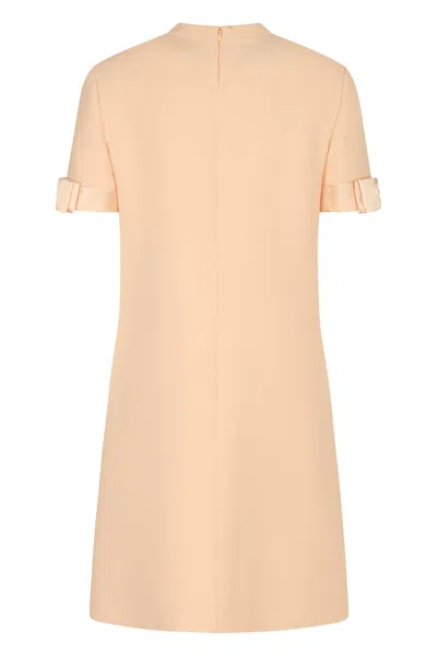 Valentino Garavani Crêpe Couture Dress In Brown