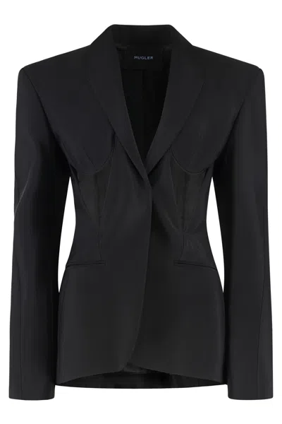 Mugler Single-breasted One Button Jacket