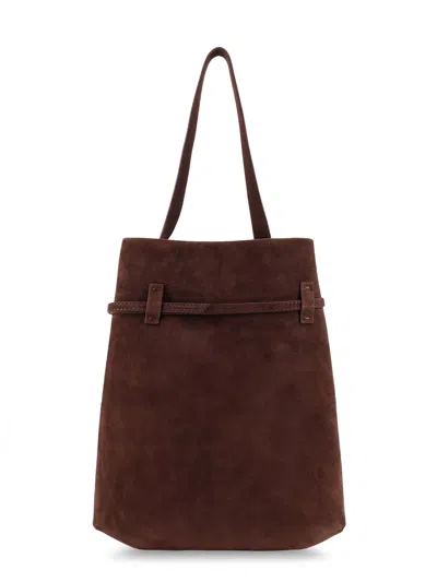 Manu Atelier Tote Du Jour Suede Shoulder Bag