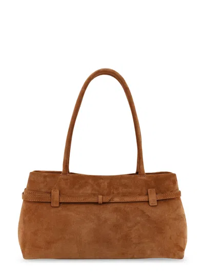 Manu Atelier Le Cambon East West Suede Shoulder Bag